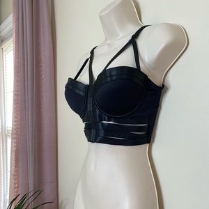 Black strap bralette